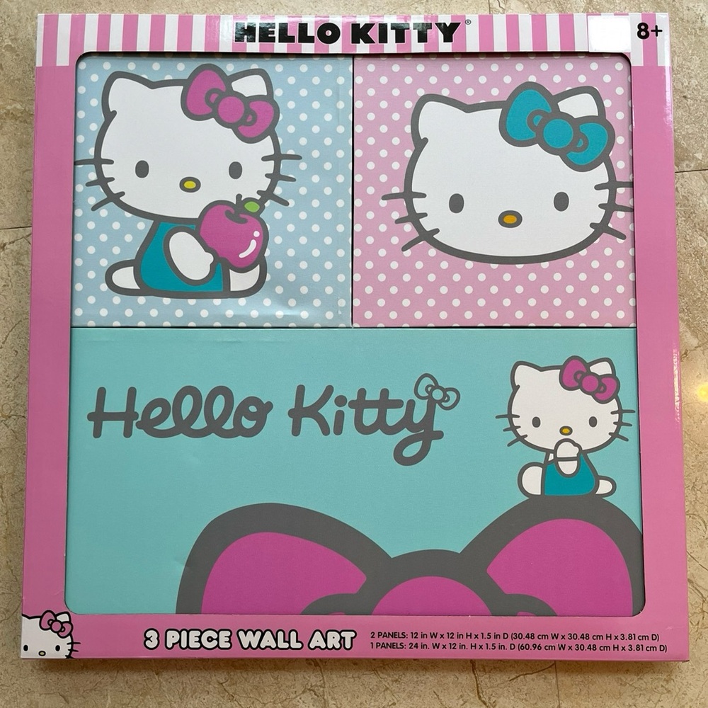 Hello Kitty 3 Piece Painting